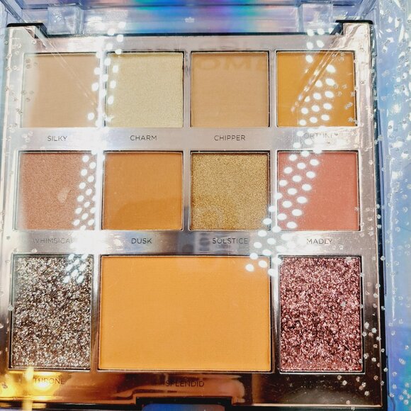 Profusion Rose Gold Glitter Chrome 13 Eyeshadow Palette Holiday Make Up Face Kit - Picture 5 of 8